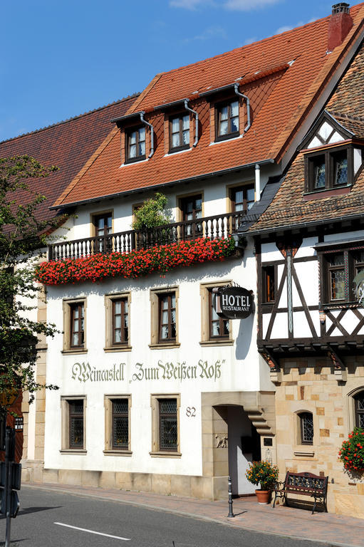 Weinkastell Zum Weissen Ross Hotel Kallstadt Exterior photo